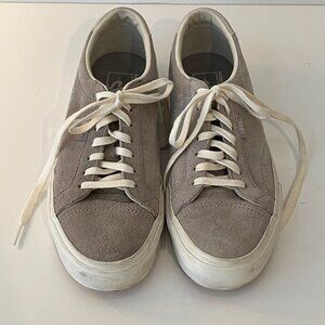 Vans Off The Wall Gray Suede Lace Up Pro Skateboarding Shoes Women's 8 Men’s 6.5